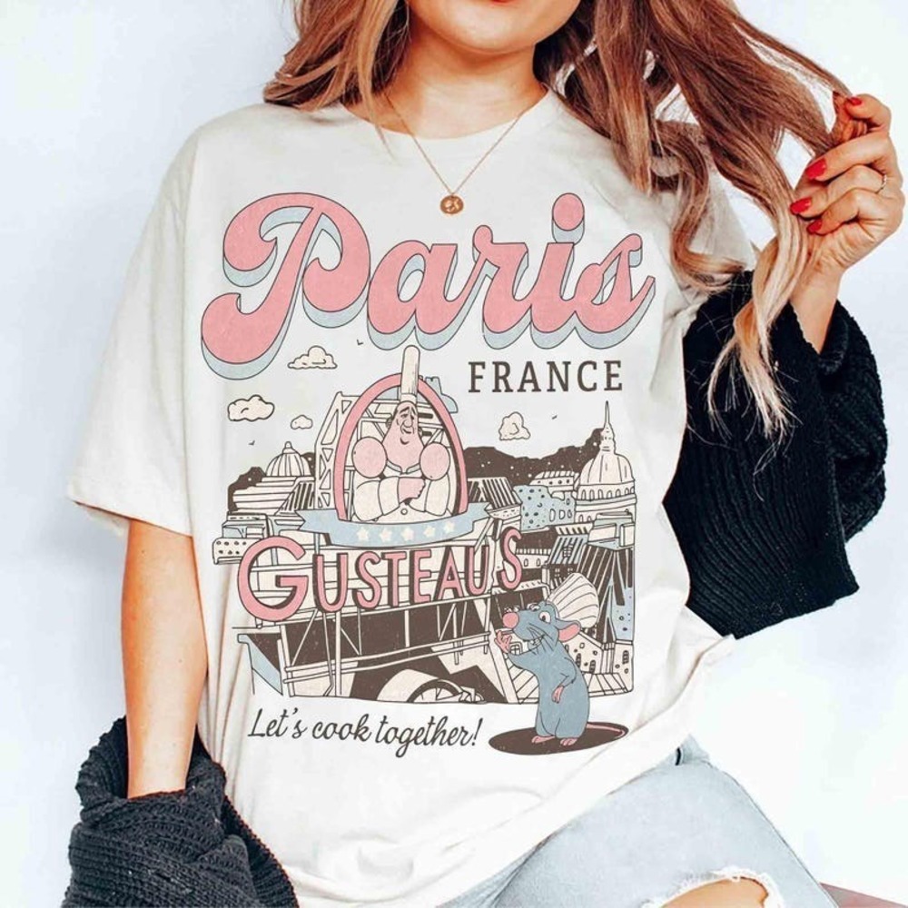 Retro Disney Remy Chef Paris France Gusteau Shirt
